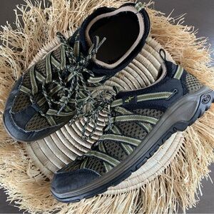 CHACO Men’s Outcross Evo 2 Water Hiking Shoes Black Green Size 9